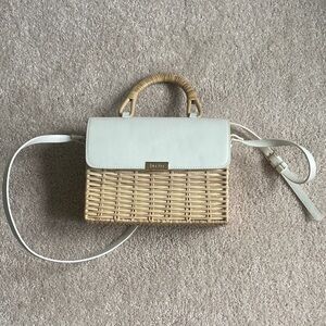 White Wicker Purse